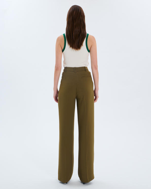 Pedro Trousers Flowy olive trousers ZAPA