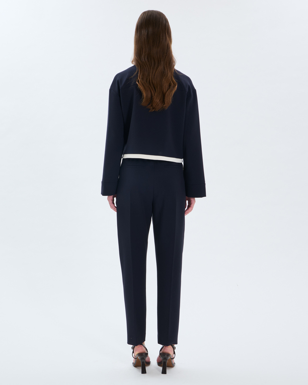 Pielo Pants Slim-fit trousers with nighttime stripes ZAPA