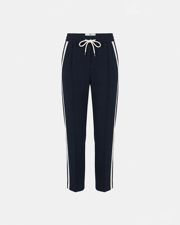 Pielo Pants Slim-fit trousers with nighttime stripes ZAPA