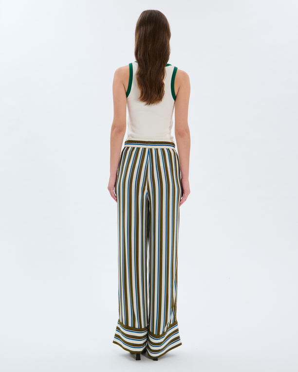 Poetry Trousers Striped viscose trousers ZAPA