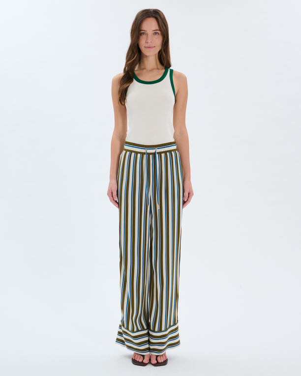 Poetry Trousers Striped viscose trousers ZAPA
