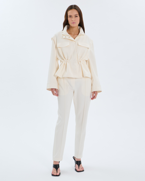 Leather trousers Off-white leather trousers ZAPA