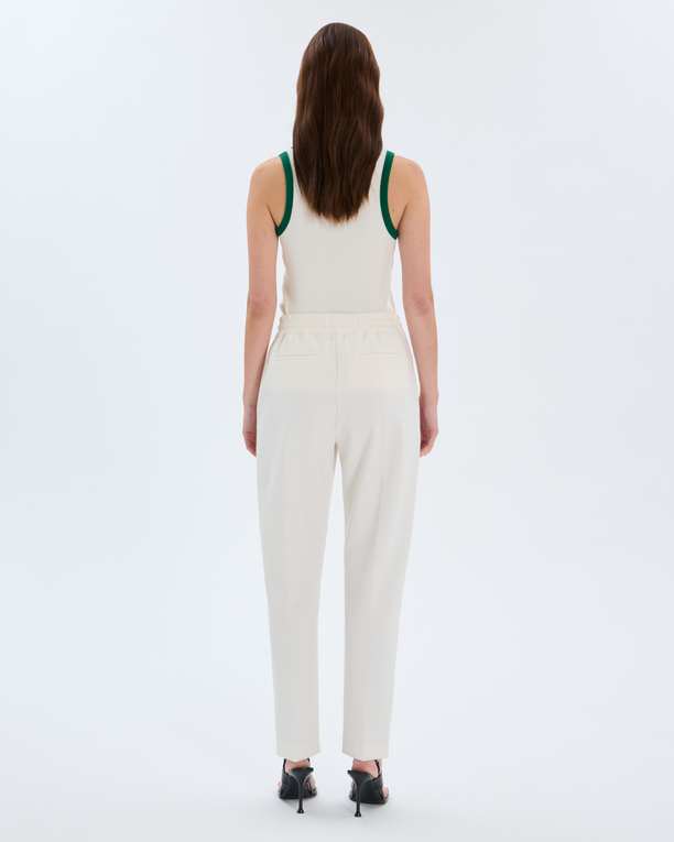 Leather trousers Off-white leather trousers ZAPA