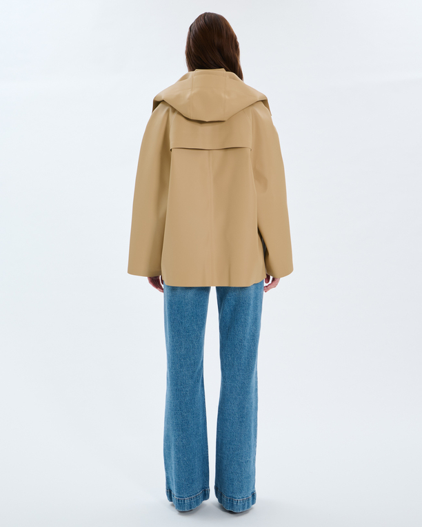Parker Parka Sand-colored water-repellent parka ZAPA