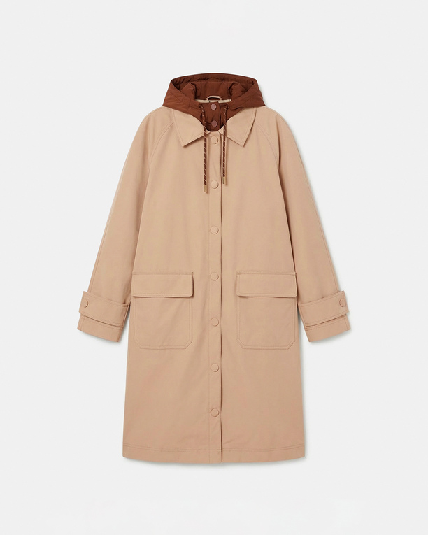 Pascal Parka Sand-colored parka with removable hood ZAPA