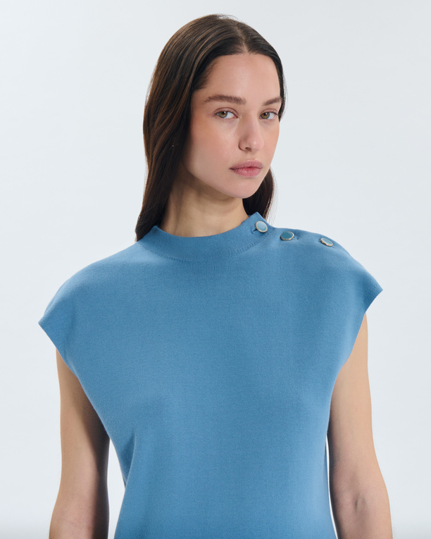 Nigella sweater Sweater with buttoned shoulders ZAPA