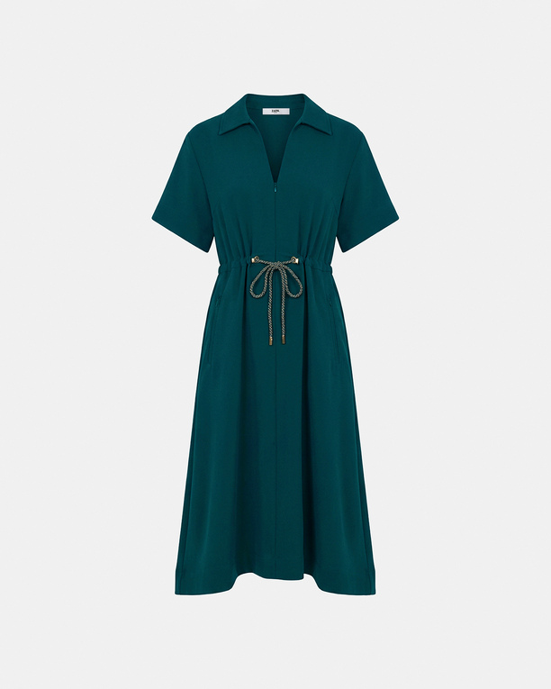 Rebel Dress Dress with green drawstring ZAPA