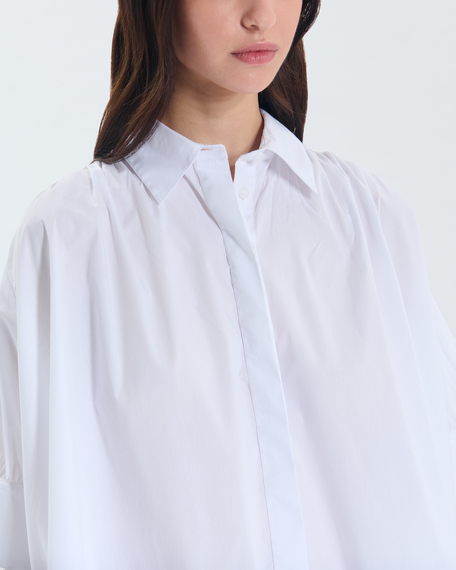 Catell shirt white short-sleeved shirt zapa