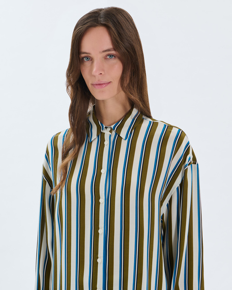 Clarisse shirt striped viscose shirt zapa