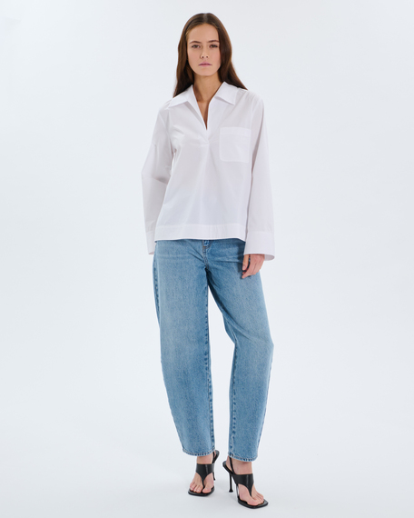 Top tal white cotton top zapa
