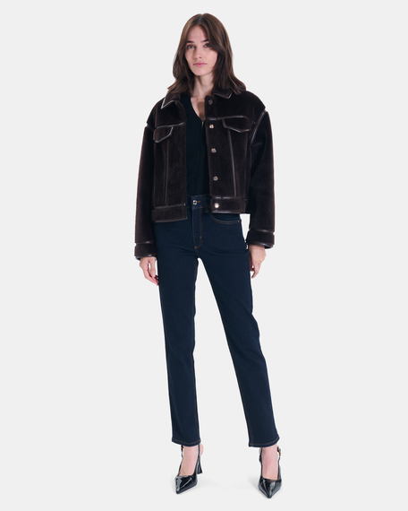Jean new jayce straight-leg jeans in raw blue cotton zapa