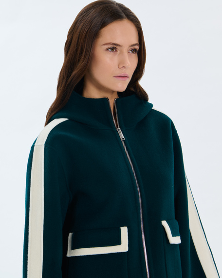 Marja coat dark green wool coat zapa