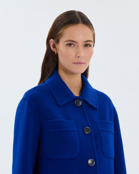 Madeline coat royal blue wool coat zapa
