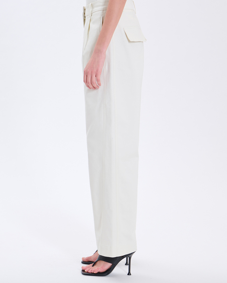 Paola trousers ecru cotton trousers zapa