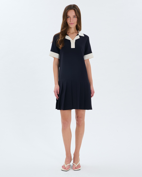 Rodeo pleated dress pleated polo dress for the night zapa