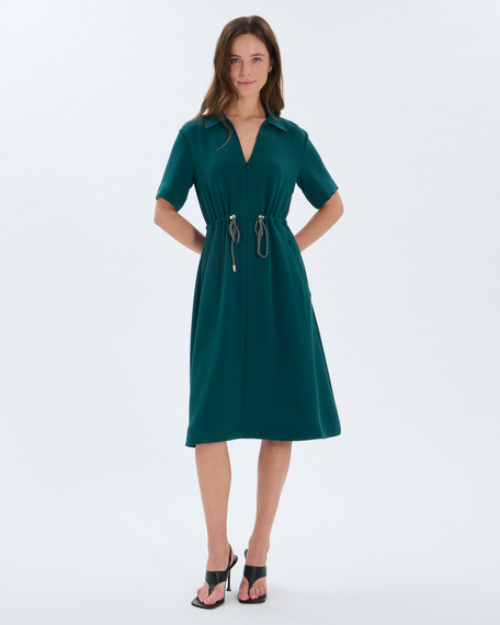 Rebel dress dress with green drawstring zapa