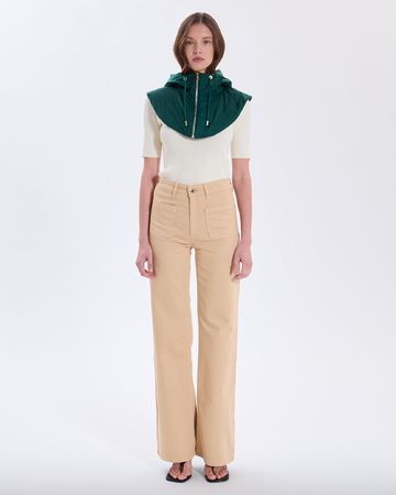 Capucine Hood Green tennis hoodie ZAPA