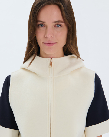 Gelia Vest Ecru wool vest ZAPA