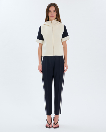 Gelia Vest Ecru wool vest ZAPA