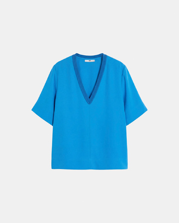 Top Twiggy Cobalt V-neck top ZAPA