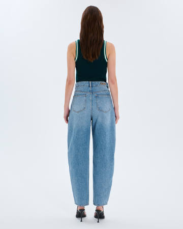 Jean Barrel Blue cotton barrel jeans ZAPA