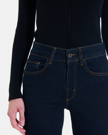 Jean New Jayce Straight-leg jeans in raw blue cotton ZAPA
