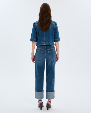 Jean Popus Straight blue cotton jeans ZAPA