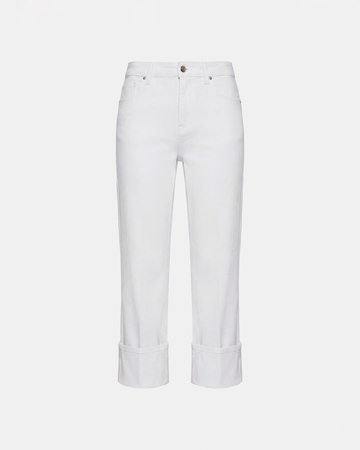 Jean Popus Straight white cotton jeans ZAPA