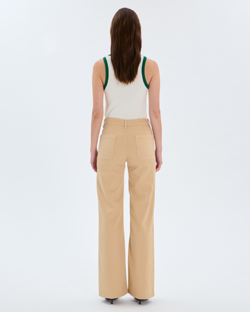 Jean Pocket Sand-colored 4-pocket cotton jeans ZAPA