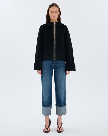 Marjy Coat Black wool coat ZAPA
