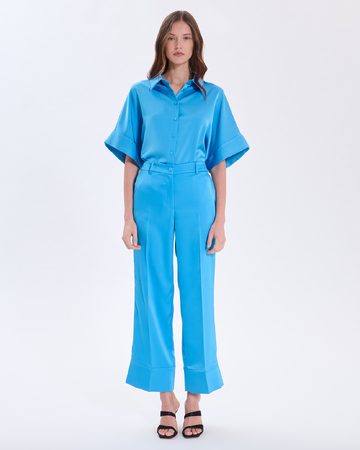 Parlo Pants Parlo ocean blue trousers ZAPA