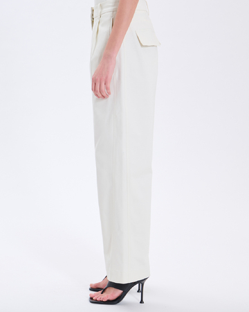 Paola trousers ecru cotton trousers ZAPA