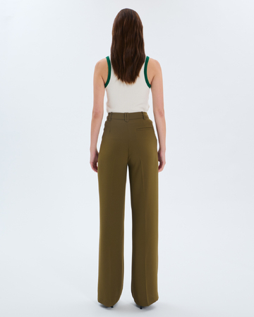 Pedro Trousers Flowy olive trousers ZAPA