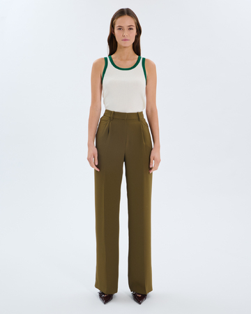 Pedro Trousers Flowy olive trousers ZAPA