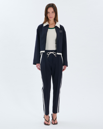 Pielo Pants Slim-fit trousers with nighttime stripes ZAPA
