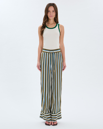 Poetry Trousers Striped viscose trousers ZAPA
