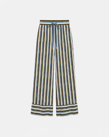 Poetry Trousers Striped viscose trousers ZAPA