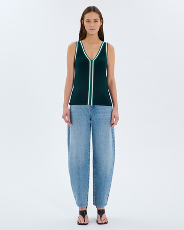 Nymphea Sweater Green sleeveless sweater ZAPA