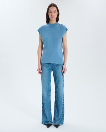 Nigella sweater Sweater with buttoned shoulders ZAPA