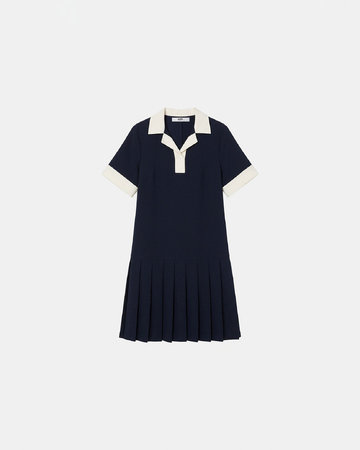 Rodeo Pleated Dress Pleated polo dress for the night ZAPA