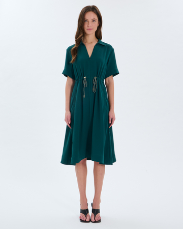 Rebel Dress Dress with green drawstring ZAPA