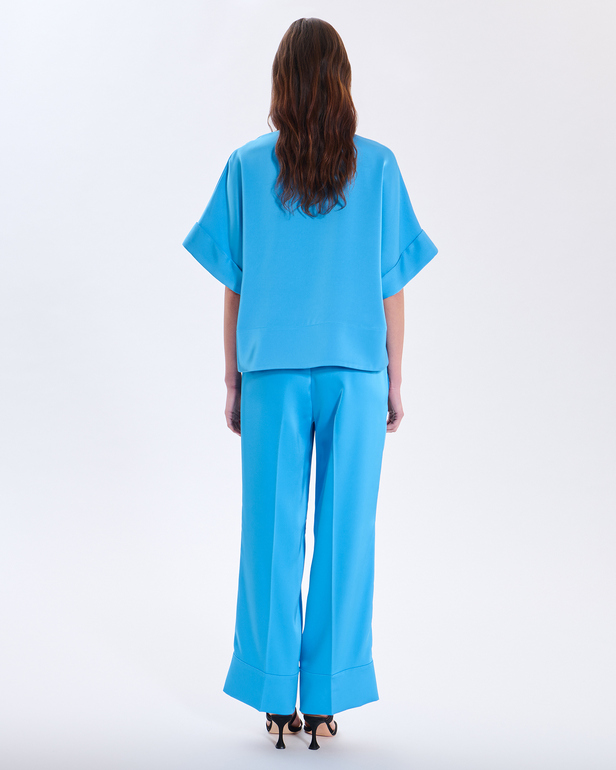 Charlize shirt Ocean blue shirt ZAPA