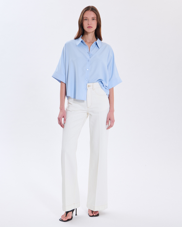 Cleophee shirt Sky blue shirt ZAPA