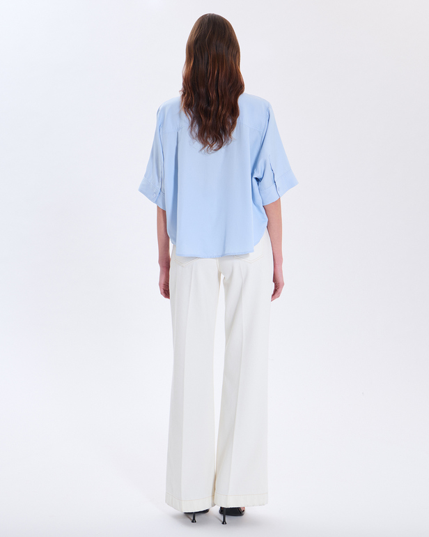 Cleophee shirt Sky blue shirt ZAPA