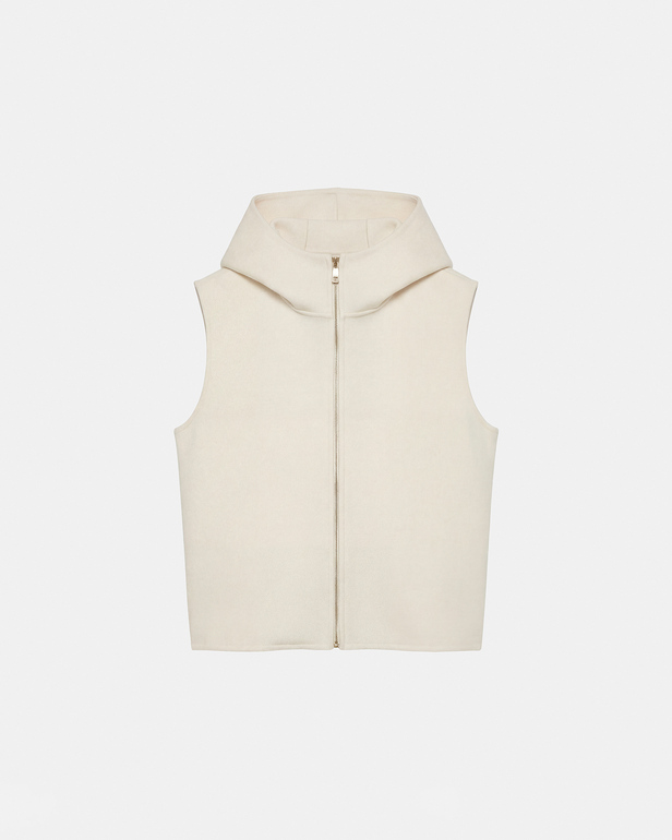 Gelia Vest Ecru wool vest ZAPA