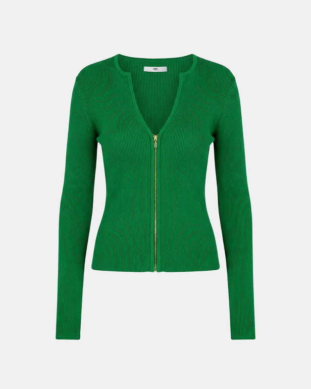Noun Vest Tennis green zip-up vest ZAPA