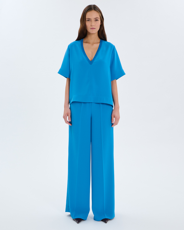 Top Twiggy Cobalt V-neck top ZAPA