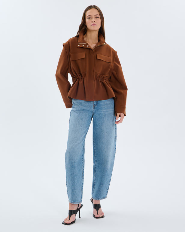 Jean Barrel Blue cotton barrel jeans ZAPA