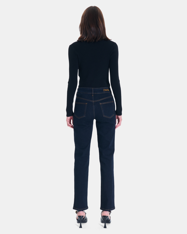 Jean New Jayce Straight-leg jeans in raw blue cotton ZAPA