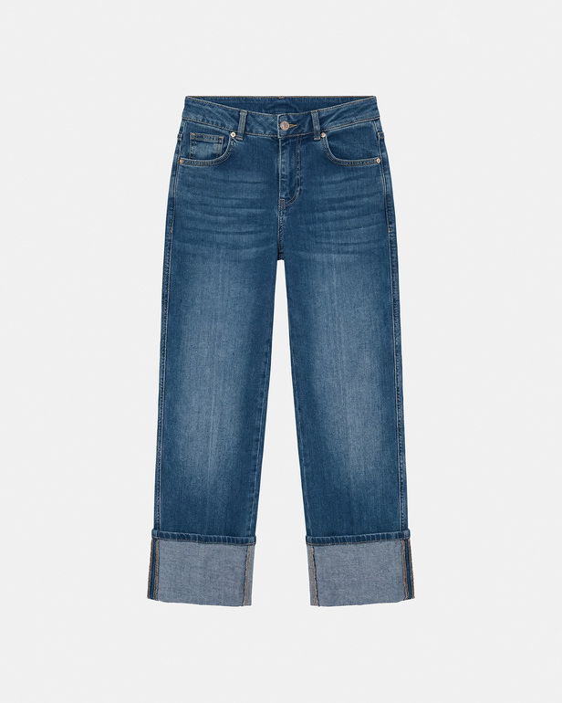 Jean Popus Straight blue cotton jeans ZAPA